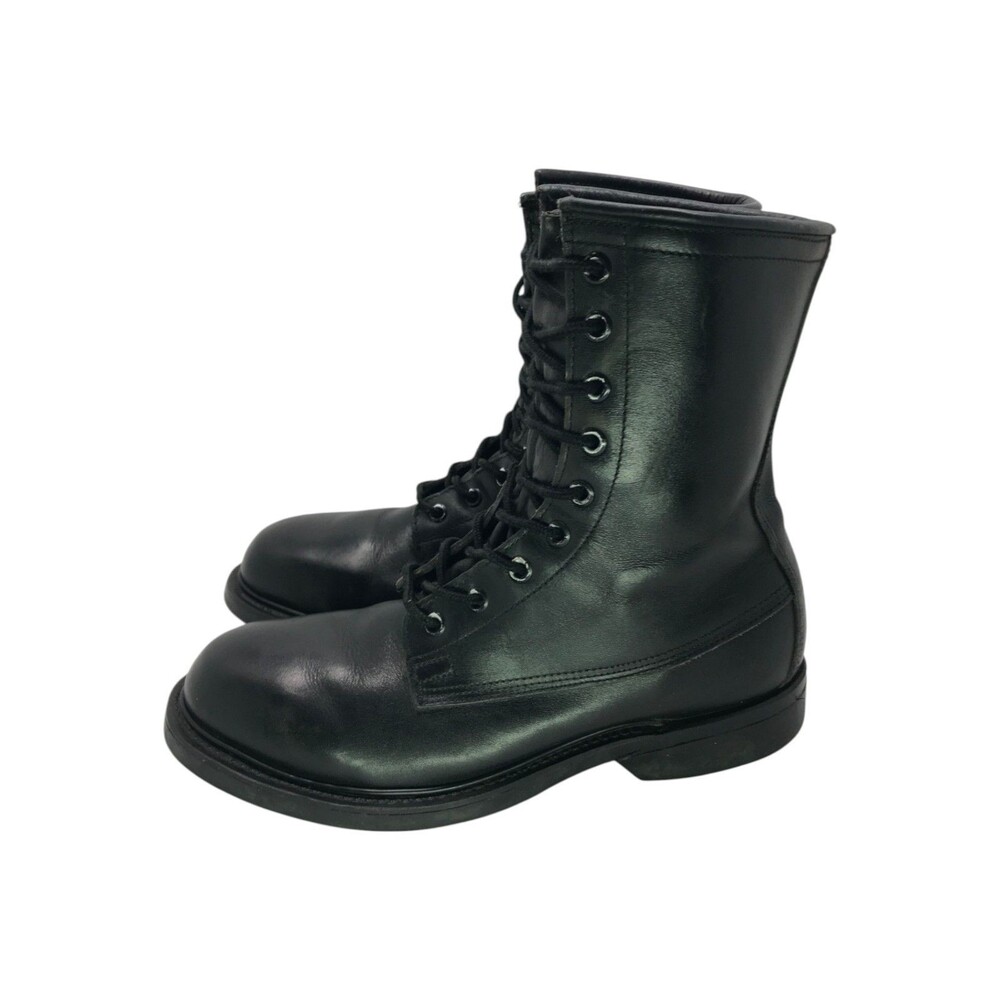 Wolverine World Wide 1992 Combat Boots Mens 5W Black Leather Steel Toe USA - Picture 9 of 15